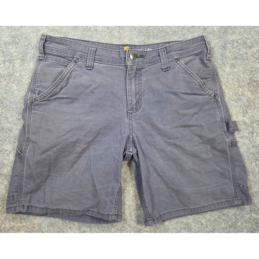 Carhartt Original Fit Canvas Work Shorts Gray Womens Size 8 Utility Carpenter
